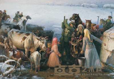 路巨鼎 1984年作 风雪边陲 141×200cm